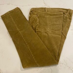 Lands’ End Canvas Corduroy Pants | Pin Straight | Olive Green | Size 30